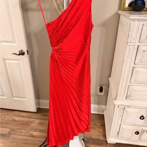 Vici Vibrant Red Asymmetrical Dress